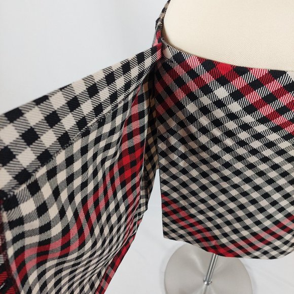 Who What Wear Multicolor Gingham/Checkered Skirt - Picture 5 of 12